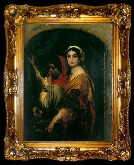 framed  Hippolyte Delaroche Herodias, 1843, Wallraf-Richartz-Museum, Cologne, Germany., ta009-2